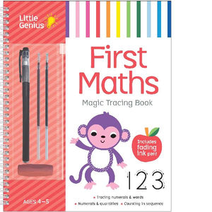 Little Genius First Maths Fading Ink Magic Tracing Book