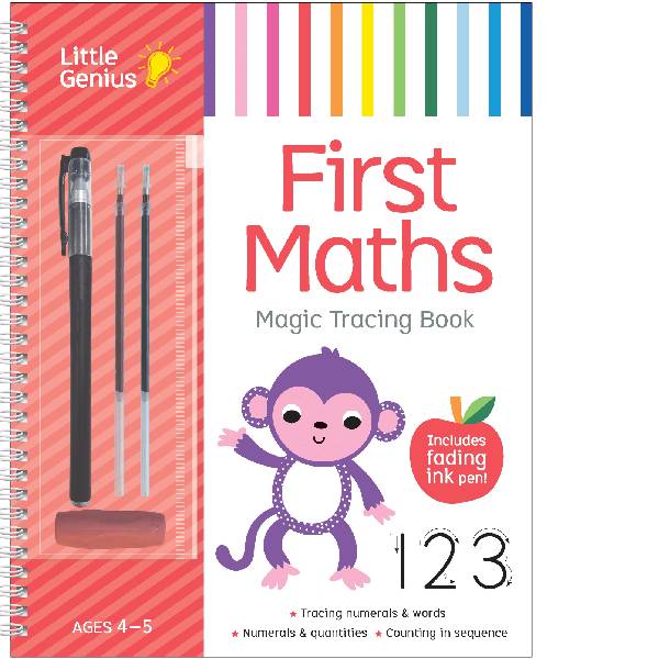 Little Genius First Maths Fading Ink Magic Tracing Book