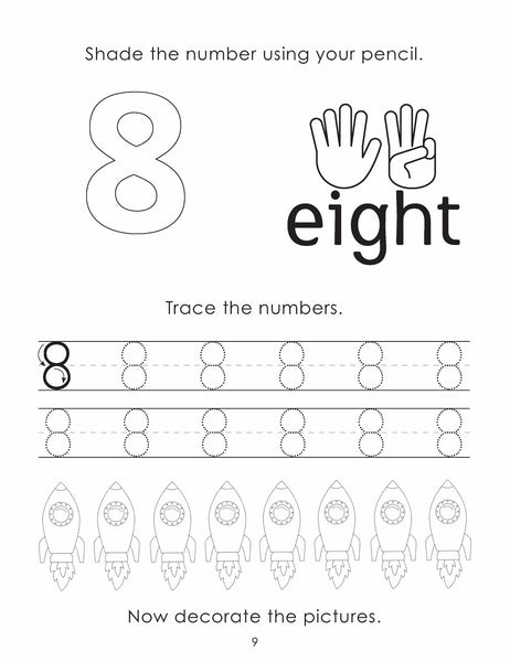 Little Genius Numbers Pencil Skills Activity Pad