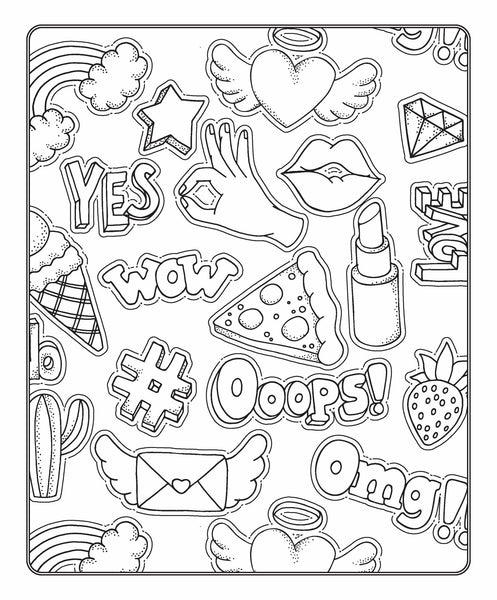 Neon Vibes Markerific Colouring Fun Activity Folder