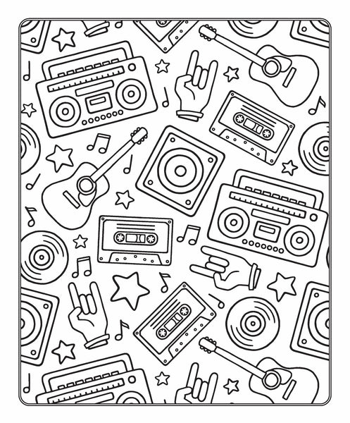 Neon Vibes Markerific Colouring Fun Activity Folder