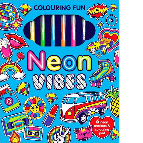 Neon Vibes Markerific Colouring Fun Activity Folder