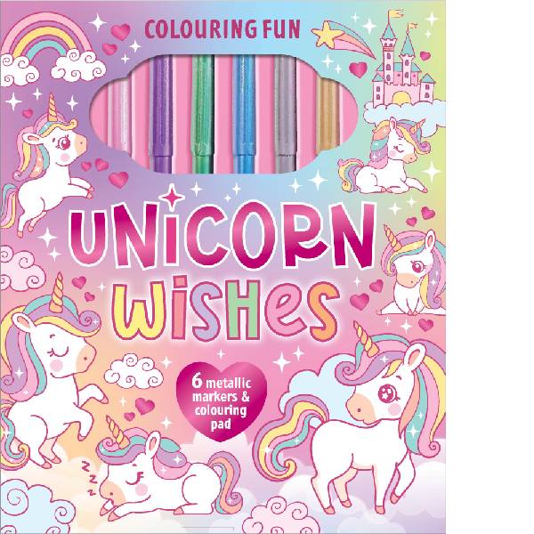 Unicorn Wishes Colouring Fun Markerific  Activity Folder