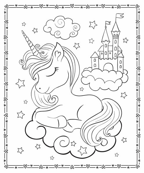 Unicorn Wishes Colouring Fun Markerific  Activity Folder